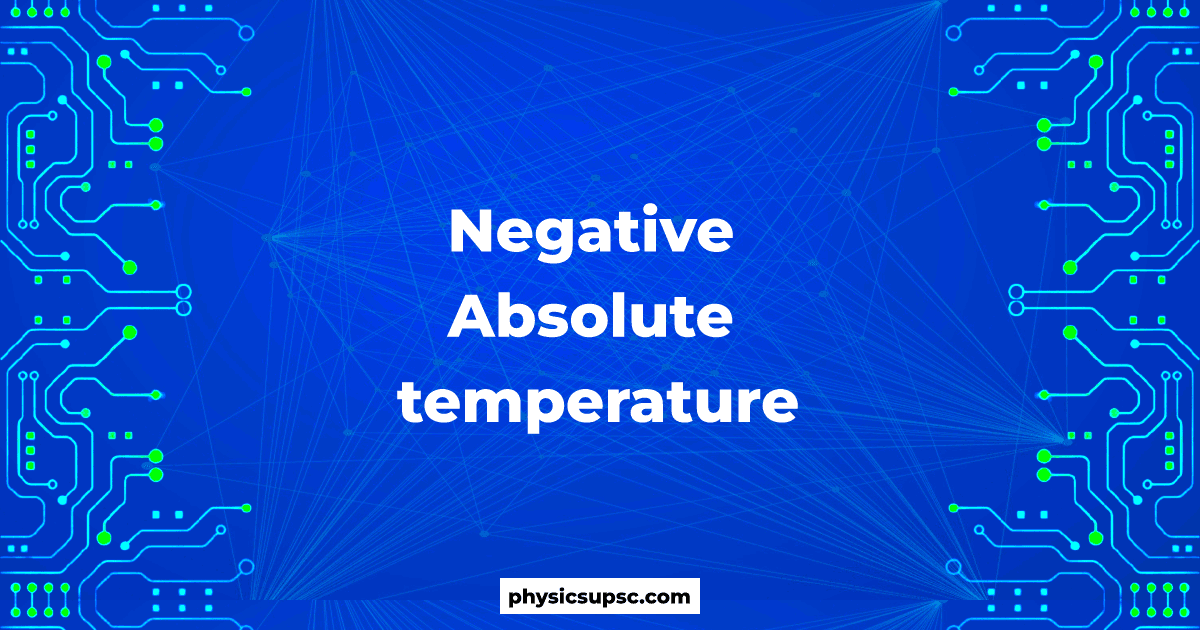 Negative Absolute temperature